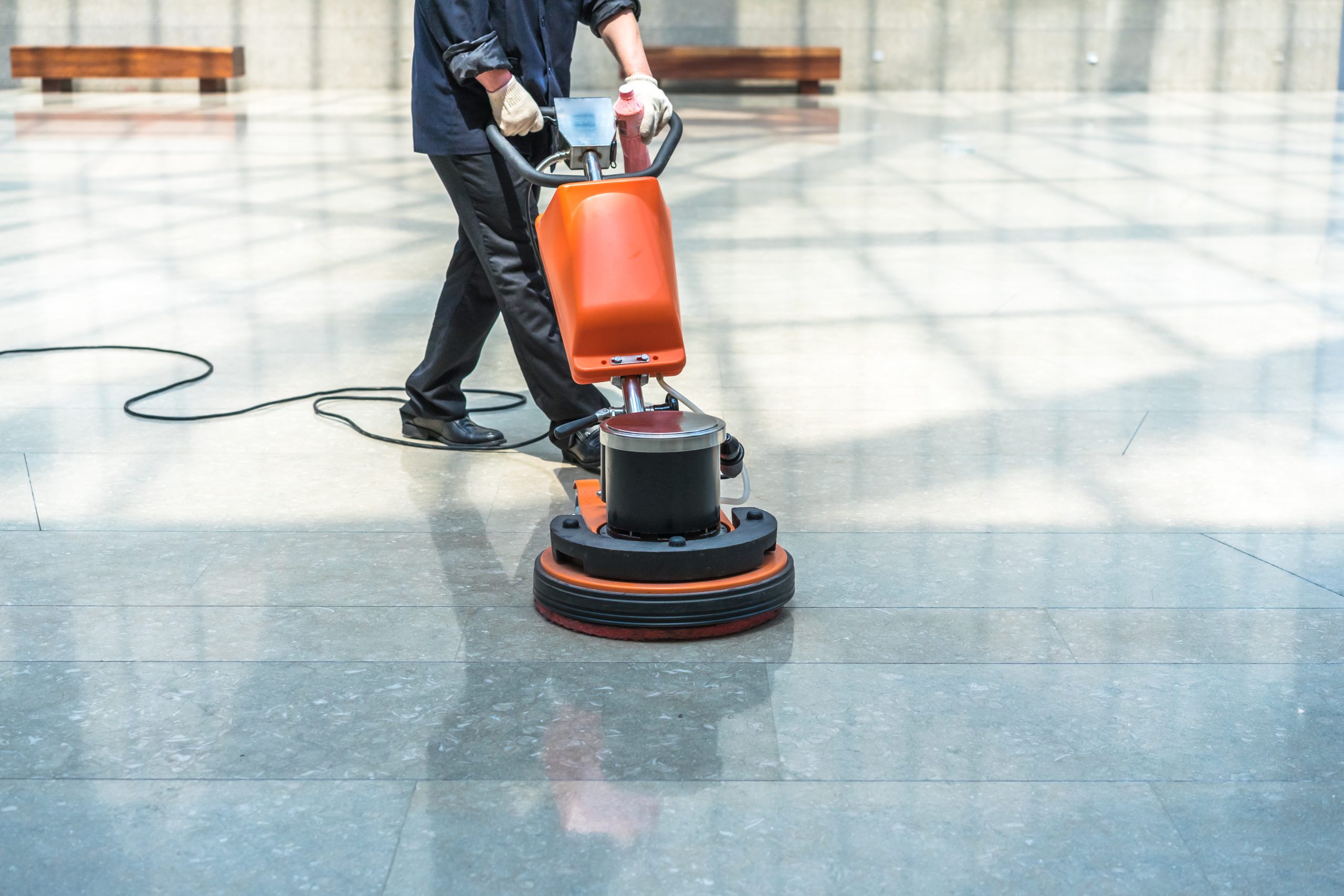 cleaning floor with machine - One Source San Diego, Inc. - One Source San Diego, Inc. Floor Cleaning Services - One Source Inc.